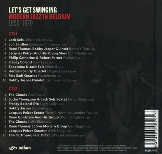 Let's Get Swinging Modern Jazz in Belgium 1950-1970 - CD Audio - 2