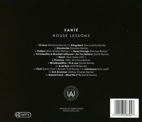 House Lessons - CD Audio di Sante - 2