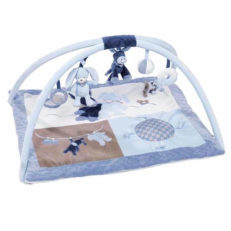 Nattou Baby Gyms & Play Mats Tappetino da gioco per bambino Spugna, Poliestere Blu