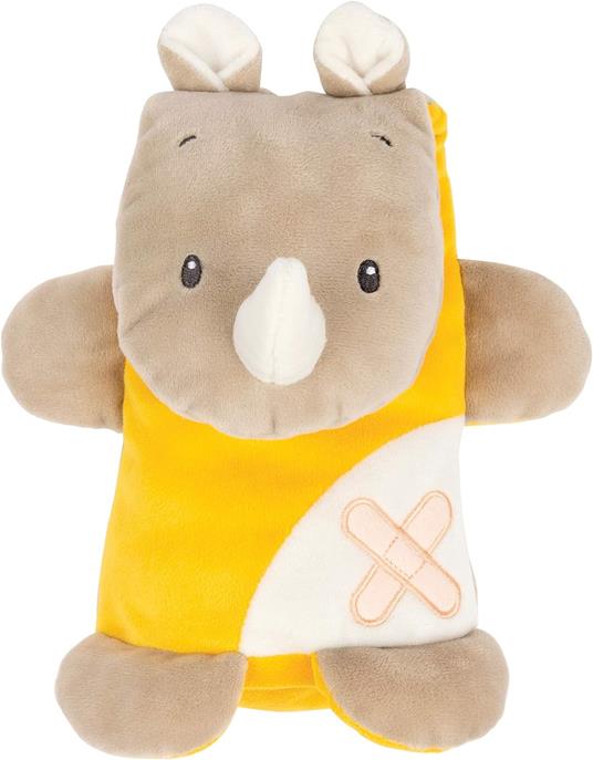 Nattou 730068 - Peluche Buddiezz, Colore: Giallo Rinoceronte