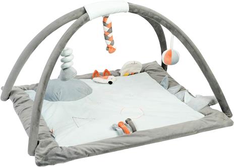 Nattou 730204 - Buddiezz Tappetone Multiattività, Grigio/Azzurro