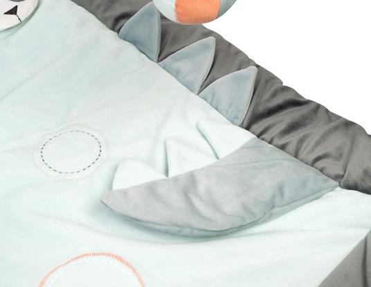 Nattou 730204 - Buddiezz Tappetone Multiattività, Grigio/Azzurro - 2