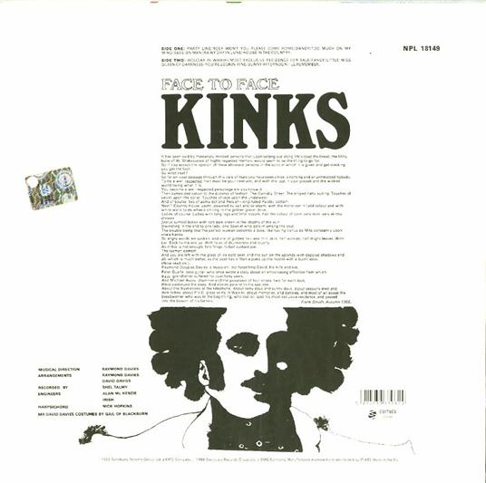 Face to Face (140 gr.) - Vinile LP di Kinks - 2