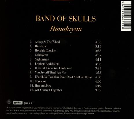 Himalayan - CD Audio di Band of Skulls - 2