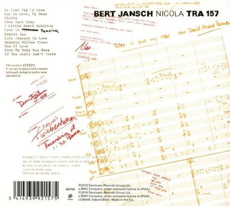 Nicola - CD Audio di Bert Jansch - 2