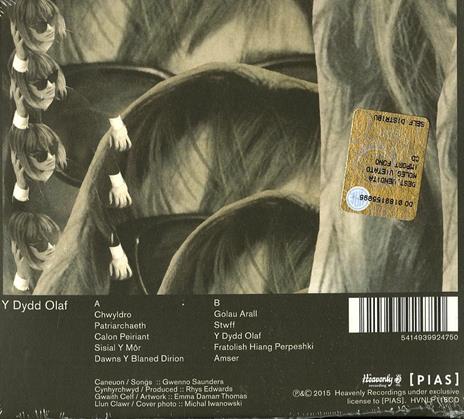 Y Dydd Olaf - CD Audio di Gwenno - 2