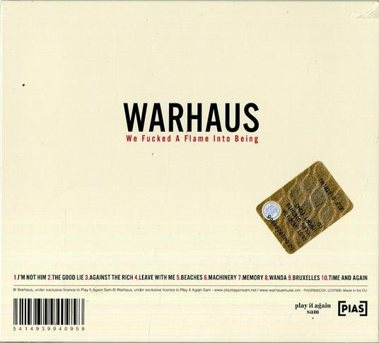 We Fucked a Flame Into Being - CD Audio di Warhaus - 2
