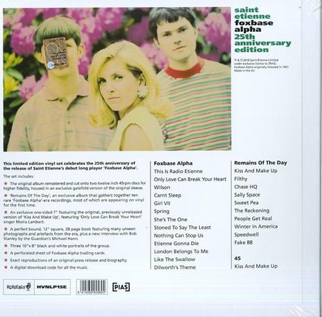 Foxbase Alpha (+ 7'') - Vinile LP di Saint Etienne - 2
