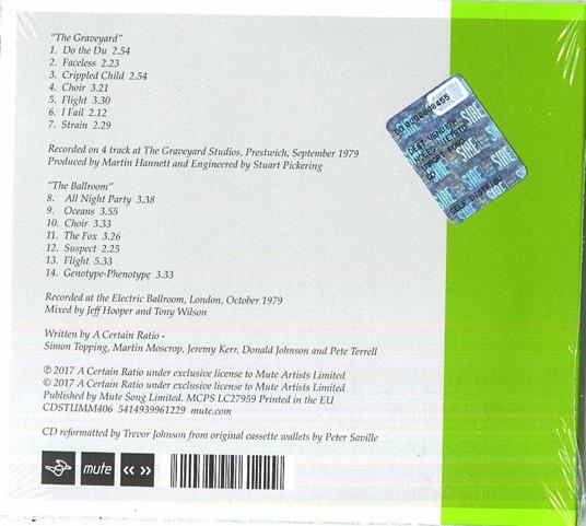 The Graveyard and the Ballroom - CD Audio di A Certain Ratio - 2