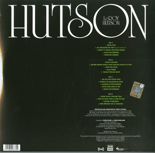 Anthology 1972-1984 - Vinile LP di Leroy Hutson - 2