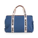 Mommy Bag Borsa Fasciatoio Con Materassino Tela Indigo