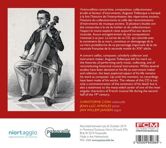 Hommage A Auguste Tolbeque - CD Audio di Auguste Tolbeque