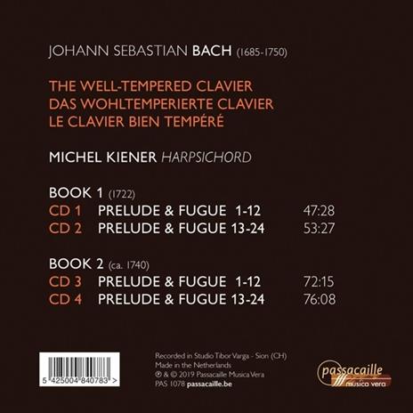Il clavicembalo ben temperato - CD Audio di Johann Sebastian Bach - 2