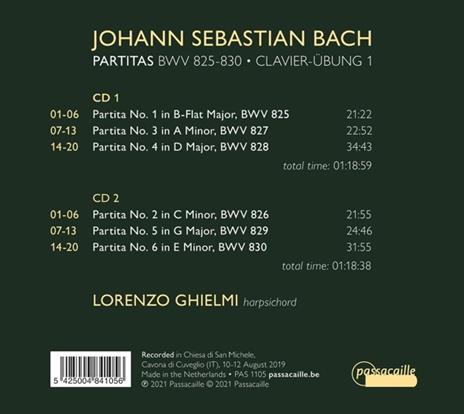 Partite BWV 825-830 - CD Audio di Johann Sebastian Bach,Lorenzo Ghielmi - 2