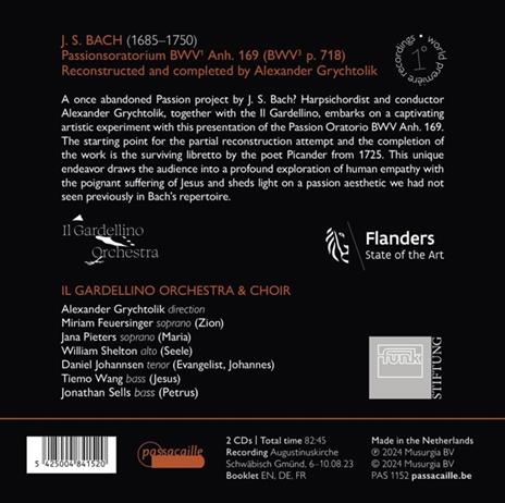 Passionsoratorium - CD Audio di Johann Sebastian Bach - 2