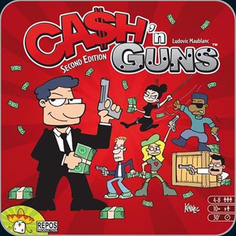 Ca$h'n Guns - 2° edizione - Base - ITA. Gioco da tavolo - 6