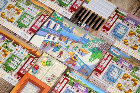 Asmodee - 7 Wonders Dice Gioco da tavolo roll & write - per 2-7 giocatori dai 10 anni - Versione italiana - 6