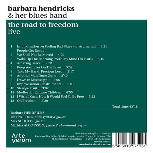 The Road to Freedom - CD Audio di Barbara Hendricks - 2