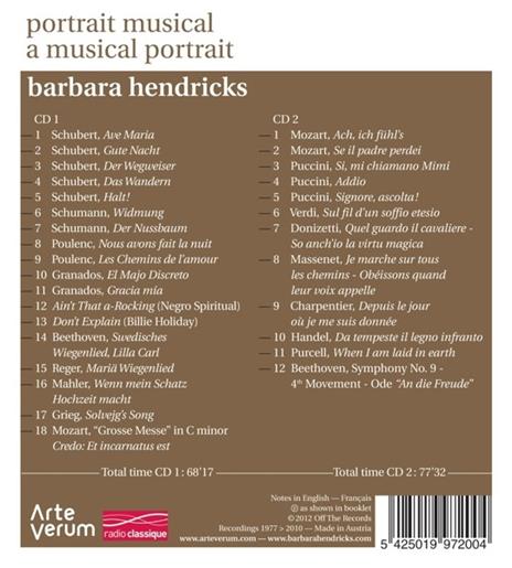 Portrait Musical, Airs - CD Audio di Barbara Hendricks - 2