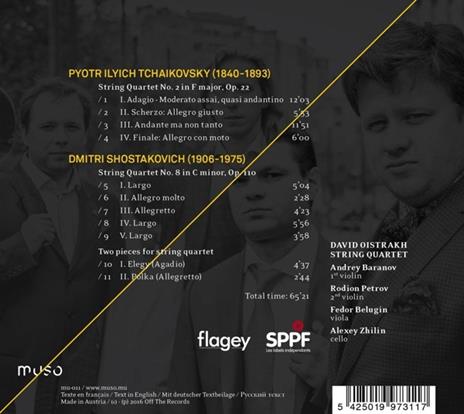 String Quartets - CD Audio di Dmitri Shostakovich,Pyotr Ilyich Tchaikovsky - 2
