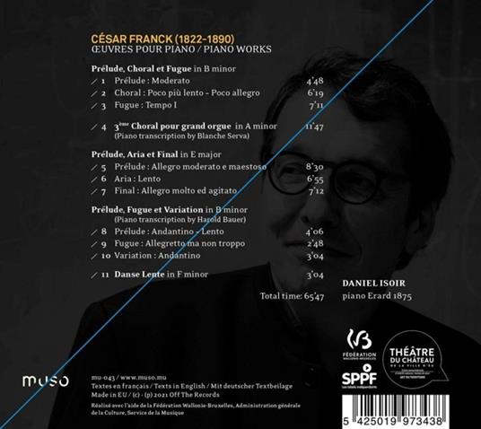 Triptychs. Musica per pianoforte - CD Audio di César Franck,André Isoir - 2