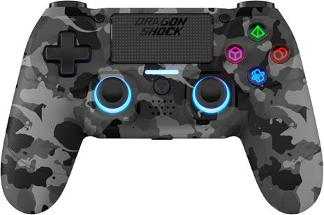 Dragonshock Mizar Mimetico, Grigio Bluetooth Gamepad Analogico/Digitale PlayStation 4 - 3