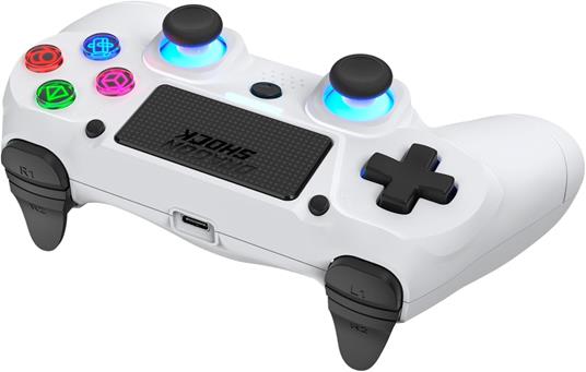 Dragonshock Mizar Bianco Bluetooth Gamepad Analogico/Digitale PlayStation 4 - 4