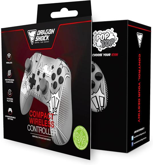 Dragonshock PopTop Compact Multicolore Bluetooth Gamepad Nintendo Switch - 3