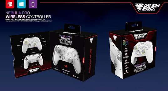 Dragonshock Nebula Pro Bianco Bluetooth Gamepad Nintendo Switch - 3