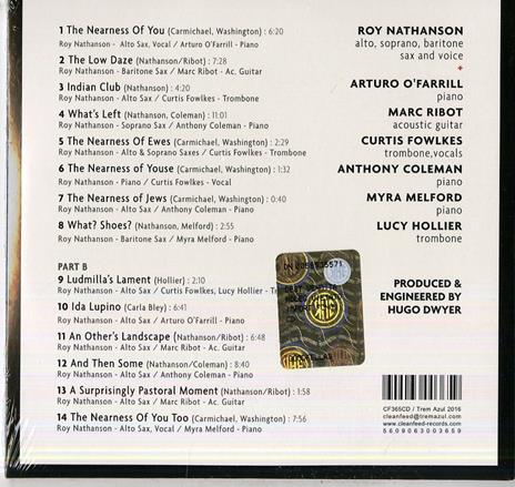 Nearness and You - CD Audio di Roy Nathanson - 2