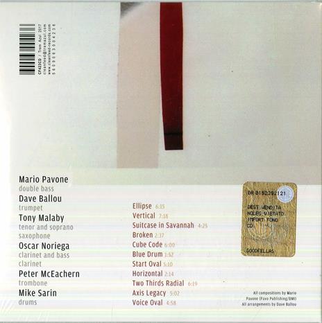 Vertical - CD Audio di Mario Pavone - 2