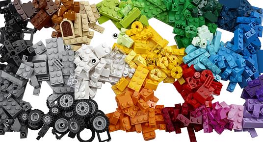 LEGO Classic 10696 Scatola Mattoncini Creativi Media, Contenitore per Costruire Fiori, Macchina, Treno e Aereo Giocattolo - 37