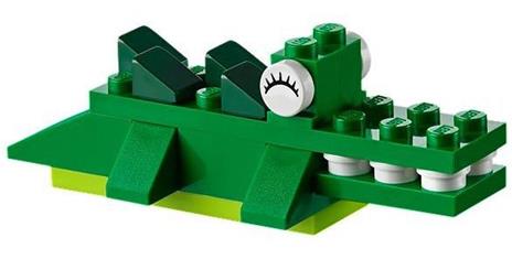 LEGO Classic 10696 Scatola Mattoncini Creativi Media, Contenitore per Costruire Fiori, Macchina, Treno e Aereo Giocattolo - 19