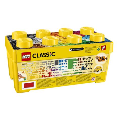 LEGO Classic 10696 Scatola Mattoncini Creativi Media, Contenitore per Costruire Fiori, Macchina, Treno e Aereo Giocattolo - 34