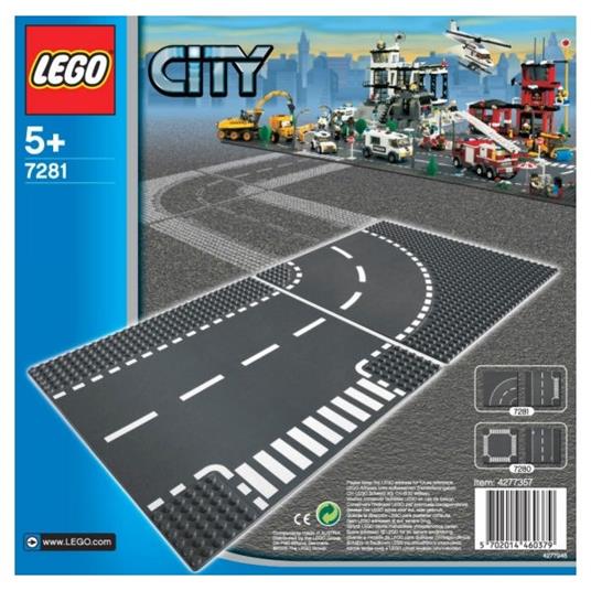 LEGO City (7281). Incrocio a T e curva