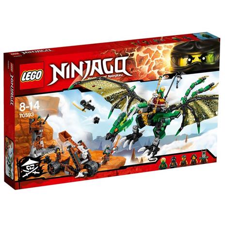 LEGO Ninjago (70593). Dragone NRG verde