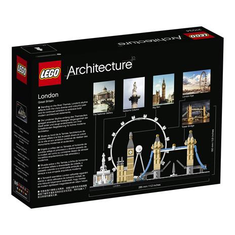 LEGO Architecture 21034 Londra, con London Eye, Big Ben e Tower Bridge, Modellismo Monumenti, Set da Collezione, Idea Regalo - 15