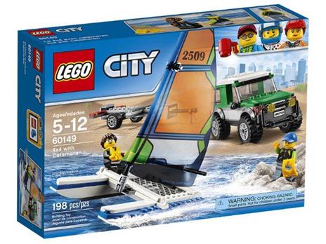 LEGO City Great Vehicles (60149). Pick up 4x4 con catamarano