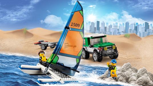 LEGO City Great Vehicles (60149). Pick up 4x4 con catamarano - 5