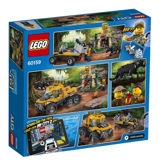 LEGO City In/Out 2017 (60159). Missione nella giungla con il semicingolato - 14