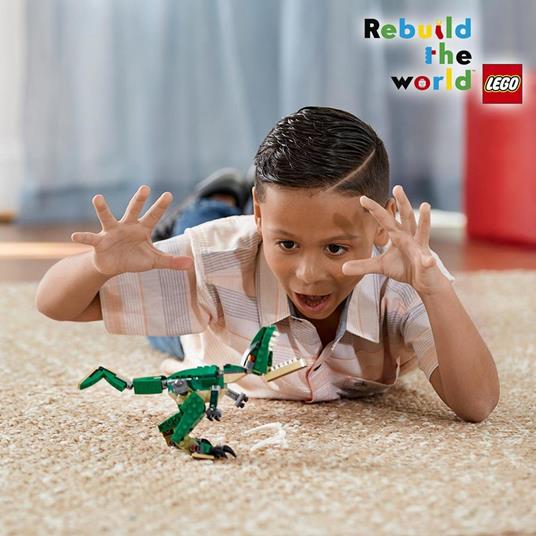 LEGO Creator 31058 Dinosauro, Giocattolo 3 in 1, Set con T-rex, Triceratopo e Pterodattilo, Giochi per Bambini dai 7 Anni - 3