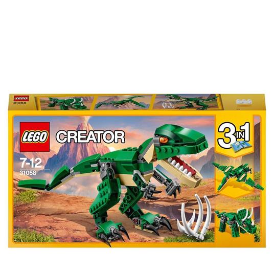 LEGO Creator 31058 Dinosauro, Giocattolo 3 in 1, Set con T-rex, Triceratopo e Pterodattilo, Giochi per Bambini dai 7 Anni - 6