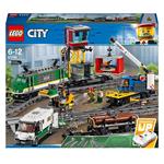 LEGO City 60198 Treno Merci, Giocattolo Telecomandato per Bambini di 6-12 anni, Bluetooth RC, 3 Carrozze, Binari e Accessori