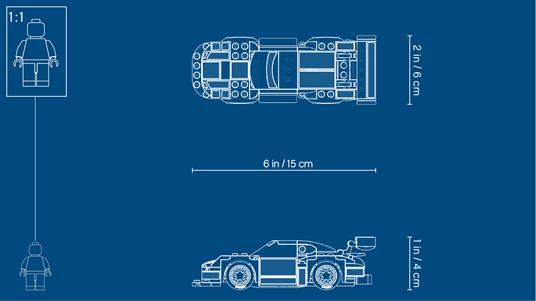 LEGO Speed Champions (75888). Porsche RSR E 911 Turbo 3.0 - 6