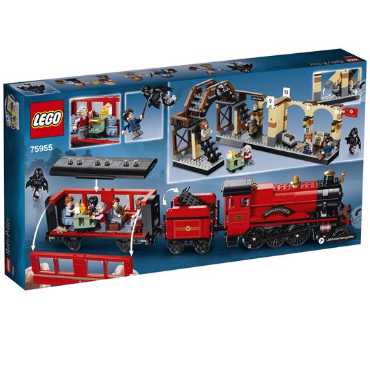 LEGO Harry Potter 75955 Espresso per Hogwarts, Stazione di Kings Cross con Binario, Treno Giocattolo da Costruire - 11