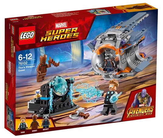 LEGO Super Heroes (76102). La ricerca dell'arma suprema di Thor