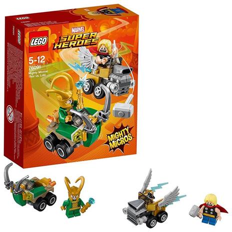 LEGO Super Heroes (76091). Mighty Micros: Thor contro Loki - 3