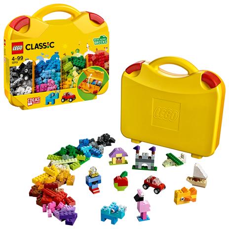 LEGO Classic 10713 Valigetta Creativa, Contenitore Mattoncini Colorati, Giochi per l'Apprendimento dei Bambini dai 4 Anni - 10