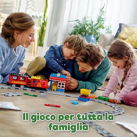 LEGO DUPLO 10874 Treno a Vapore, Set Push & Go, Luci e Suoni, Giocattolo con Mattoncini, Giochi per Bambini dai 2 ai 5 Anni - 3