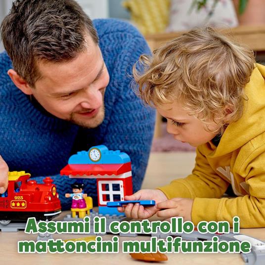 LEGO DUPLO 10874 Treno a Vapore, Set Push & Go, Luci e Suoni, Giocattolo con Mattoncini, Giochi per Bambini dai 2 ai 5 Anni - 4